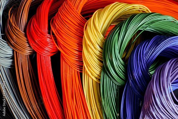 Obraz kolorowe nici