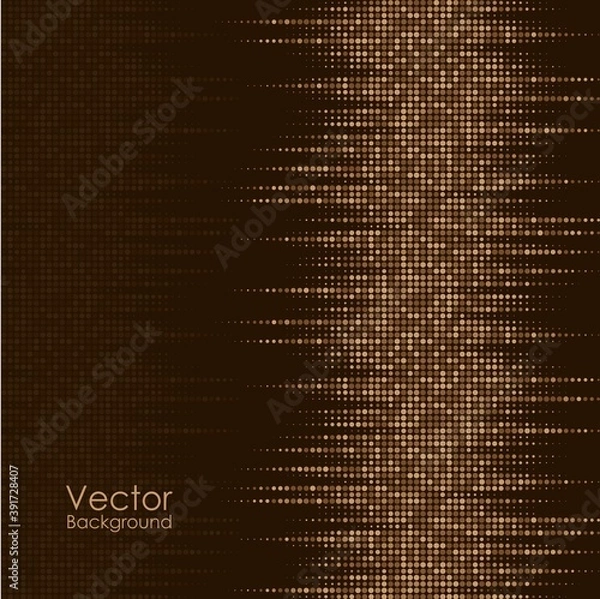 Obraz Abstract background with brown and yellow dots