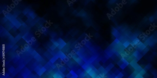 Obraz Light BLUE vector background with rectangles.