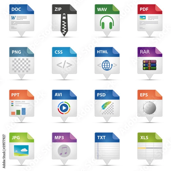 Obraz File Icons -Spitz-