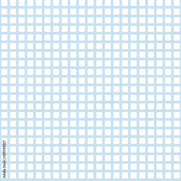 Fototapeta Vector baby blue gingham seamless pattern background.
