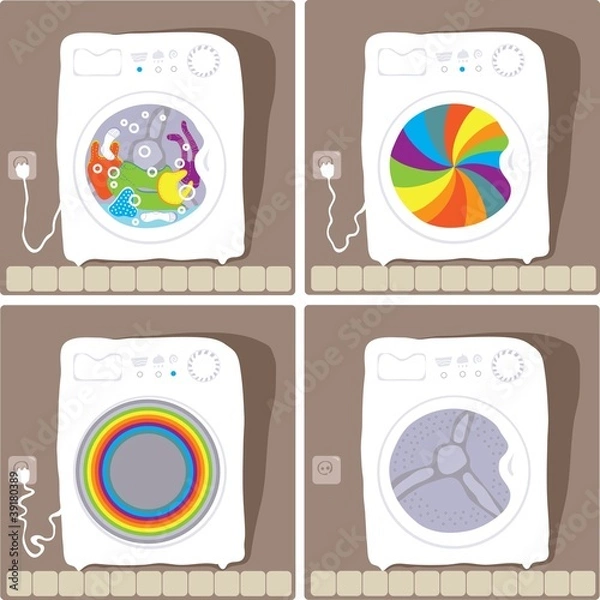 Fototapeta automatic washing processes