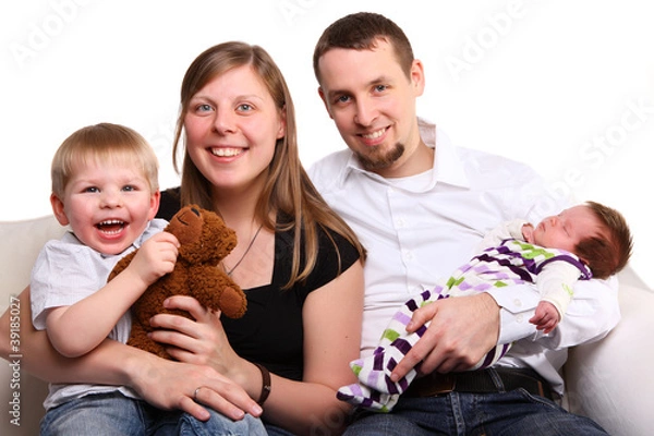 Obraz familie im glück