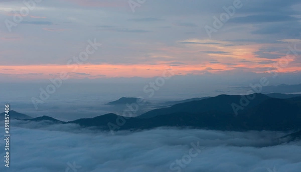 Obraz sunrise over the mountains