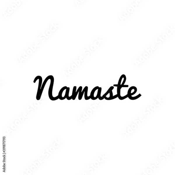 Fototapeta ''Namaste'' Lettering Illustration