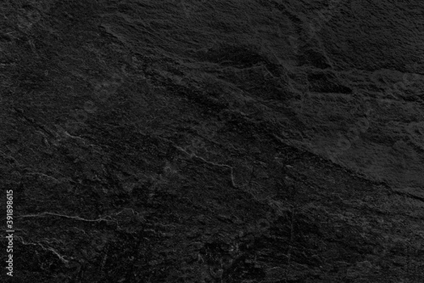 Obraz Dark grey black slate background or texture.