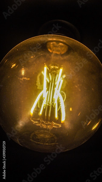 Obraz Light bulb vintage (Orange light)