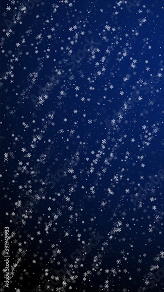 Obraz Beautiful snowfall Christmas background. Subtle fl