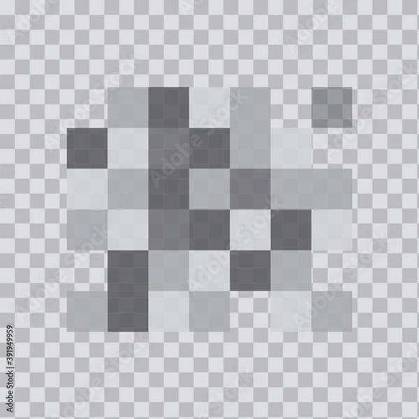 Fototapeta Censored gray on checkers background. Pixel background. Simple graphic design. Stock image. EPS10.