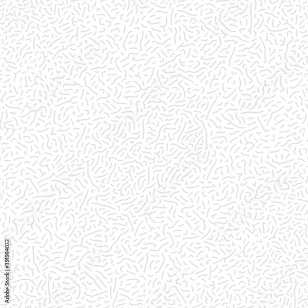 Fototapeta Organic line seamless pattern. Irregular dashes shapes. Abstract subtle surface compound natural structure. Uneven random cells texture. Repeating hand drawn lines. Modern stylish background. Vector