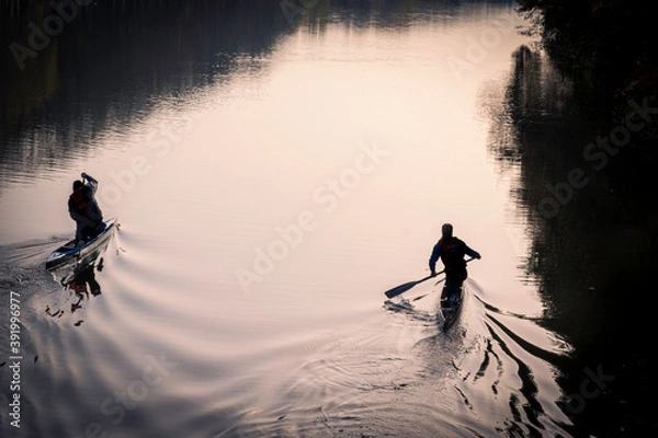 Obraz Canoeing at Dawn