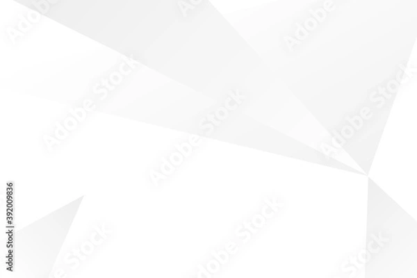 Obraz Abstract geometric modern design white and gray gradient background.