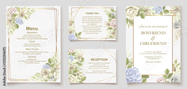 Obraz wedding invitation card 
