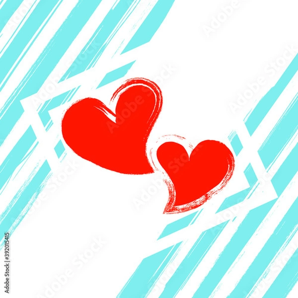 Obraz Abstract love grunge card