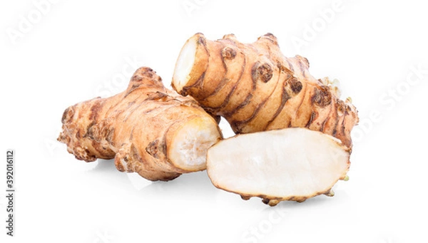 Fototapeta sunchoke isolated on the white background.