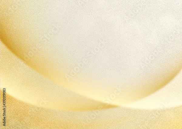 Fototapeta 光る曲線の交差　高級感のある背景素材（ゴールド）