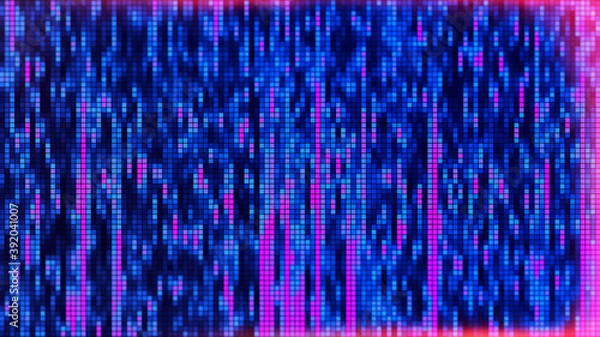 Obraz Led squared abstract pattern background for data, techno, retro template