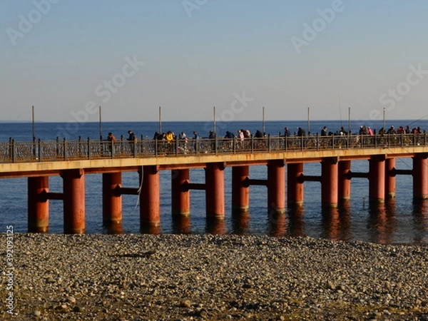 Obraz pier on the beach