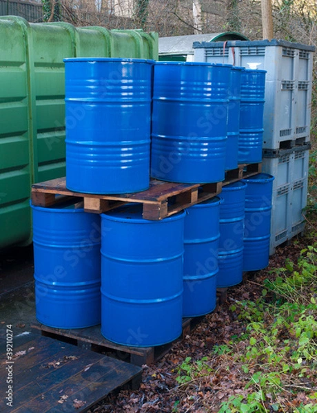Fototapeta oil drums
