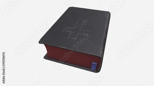 Obraz Bible Low-poly 3D model render