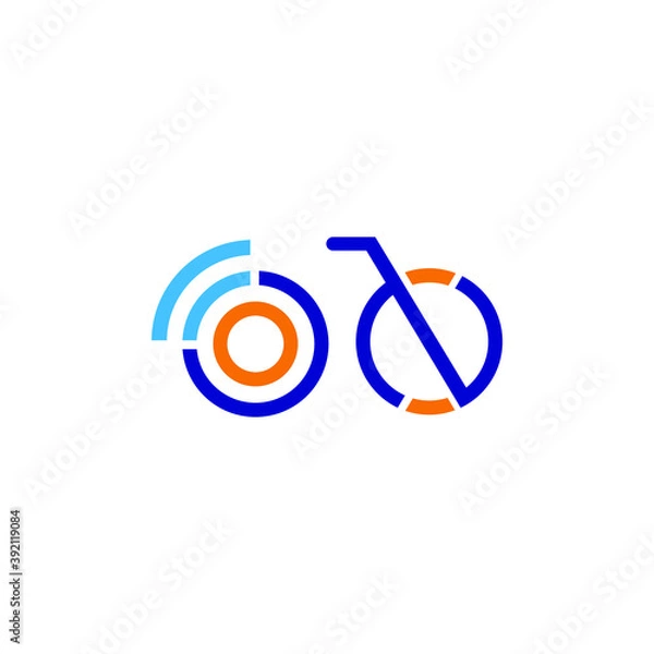 Fototapeta logo bicycle icon templet vector