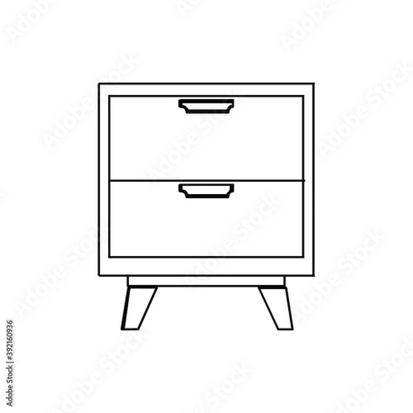 Fototapeta Table Icon Vector