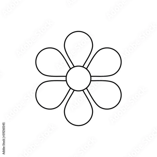 Fototapeta Flower Icon Vector 
