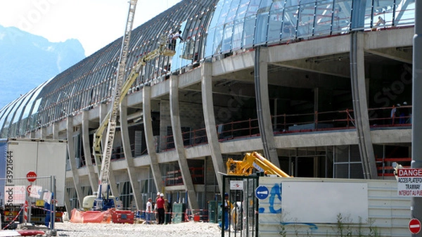 Obraz pose de l'enveloppe vitrée