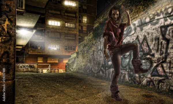 Fototapeta ballando nel vicolo