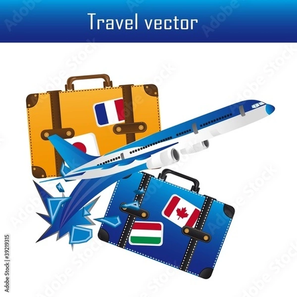 Fototapeta travel vector