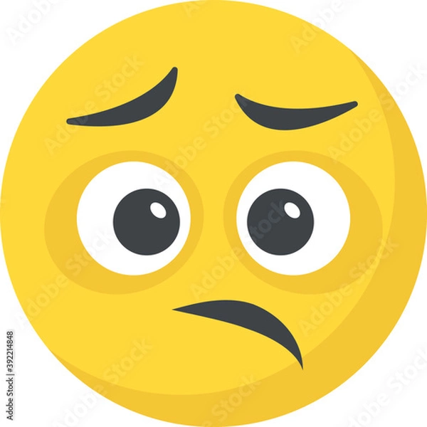 Obraz 
Sad smiley face, depressed concept
