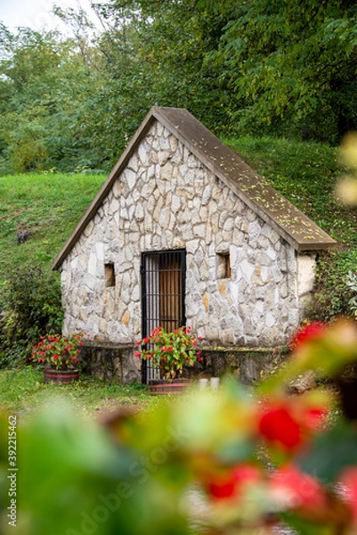 Obraz Tiny Hobbit House in the woods 