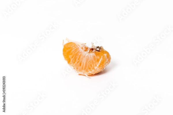 Obraz Bad moldy mandarin isolated on white background