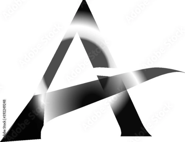 Fototapeta A symbol logo eps format by adobe illustrator cc 2020.