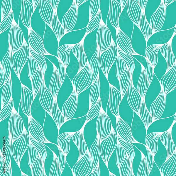 Fototapeta A seamless pattern of lines. A seamless abstract pattern of hand-drawn