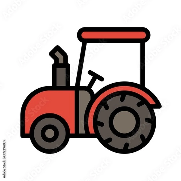 Fototapeta Tractor icon, Thanksgiving related vector