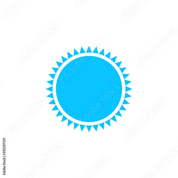 Obraz Sun icon flat