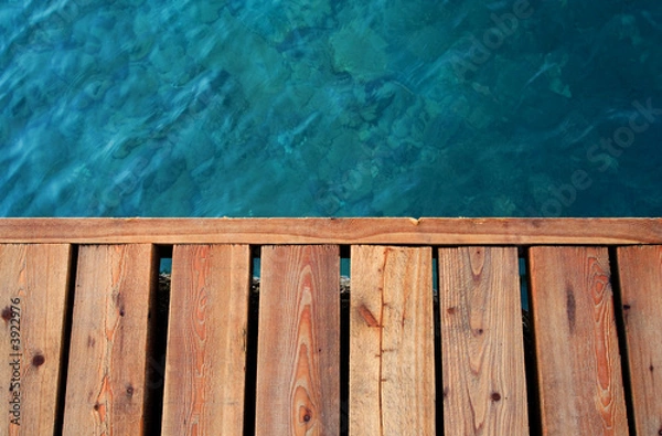 Obraz sea and wooden dock