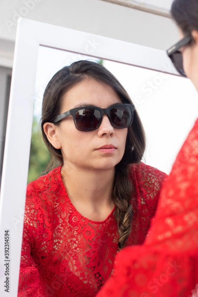 Obraz reflection of woman