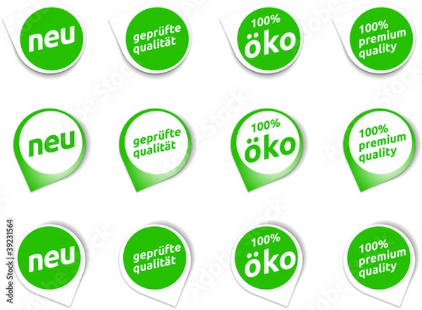 Obraz Aktionslabels grün