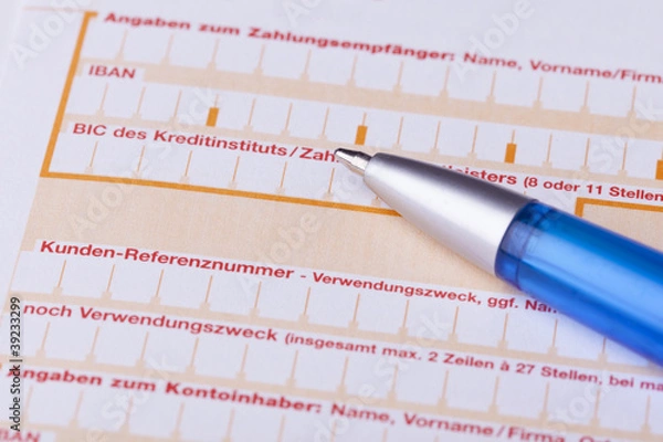 Obraz Euro-Überweisung