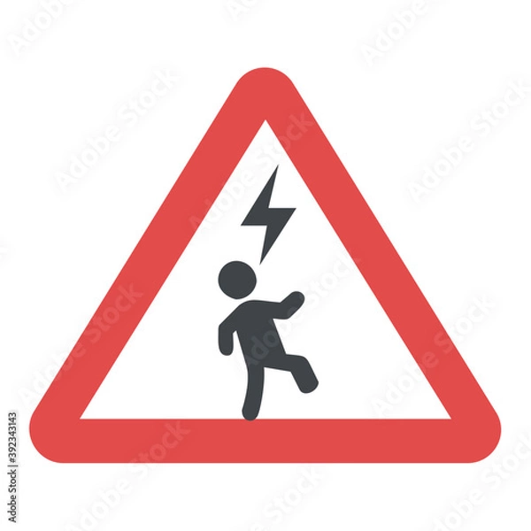 Fototapeta 
Danger high voltage within keep out 
