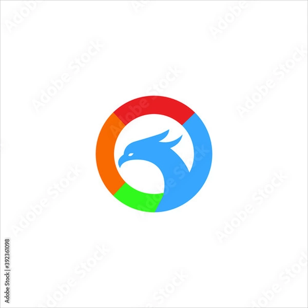 Obraz logo eagle templet vector icon 