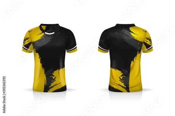 Obraz Specification Soccer Sport , Esport Gaming T Shirt Jersey template. mock up uniform . Vector Illustration design