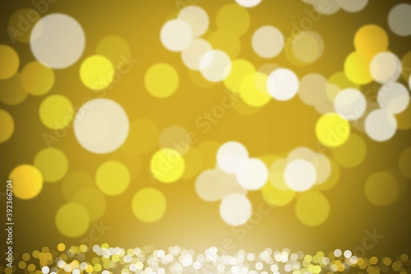 Fototapeta Summer bokeh yellow abstract background. beautiful effect texture color. graphic art backdrop. autumn concept image design, template banner beauty or wallpaper.
