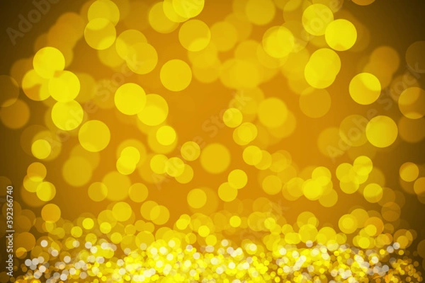 Fototapeta Summer bokeh yellow abstract background. beautiful effect texture color. graphic art backdrop. autumn concept image design, template banner beauty or wallpaper.
