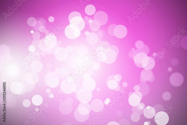 Fototapeta Pink light bokeh abstract background. beautiful effect texture color. graphic art backdrop. cosmetic concept image design, template banner beauty or wallpaper.