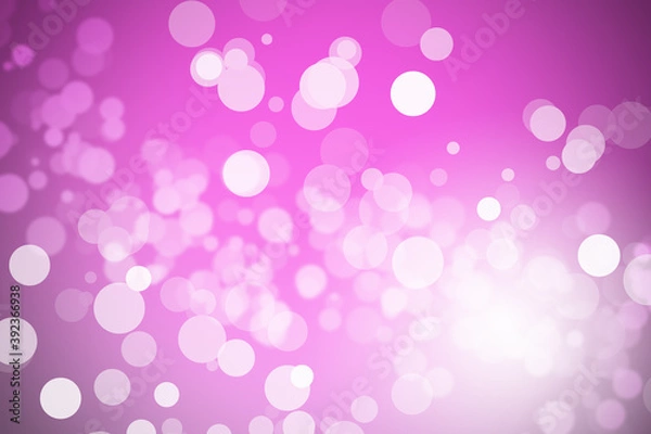 Fototapeta Pink light bokeh abstract background. beautiful effect texture color. graphic art backdrop. cosmetic concept image design, template banner beauty or wallpaper.