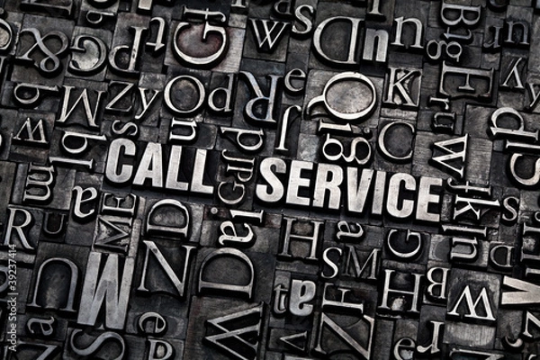 Fototapeta call service