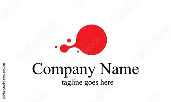 Fototapeta Liquid Motion Vector Logo Template